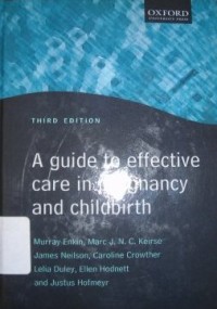 Image of A Guide To Effective Care In Pregnancy and Childbirth