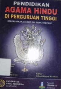 Image of Pendidikan Agama Hindu Di Perguruan Tinggi